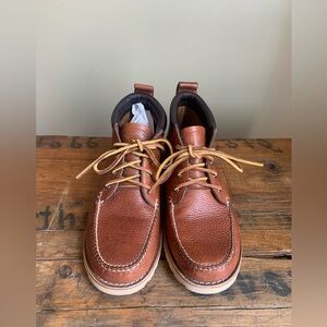 L.L. Bean signature Chukka Boots brown leather classic old money